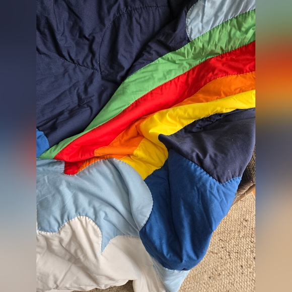 Hand Stitched Rainbow Quilt - Picture 6 of 9